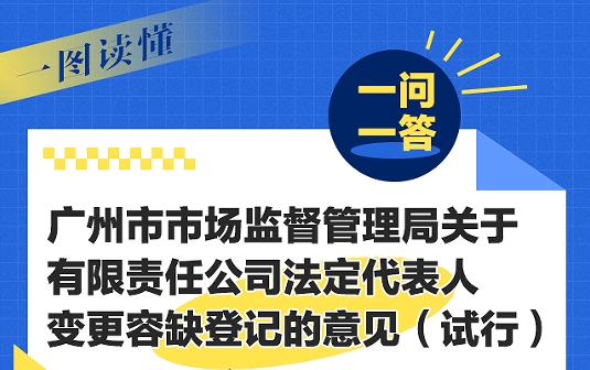 【一图读懂】《成人直播
关于有限责任公司法定代表人变更容缺登记的意见（试行）》一问一答